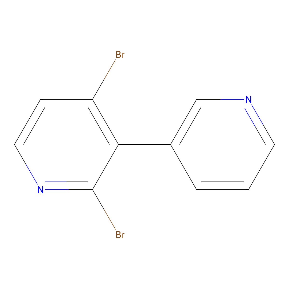 2,4-Dibromo-3-(3-pyridyl)pyridine molecular structure, CAS 1381943-35-6