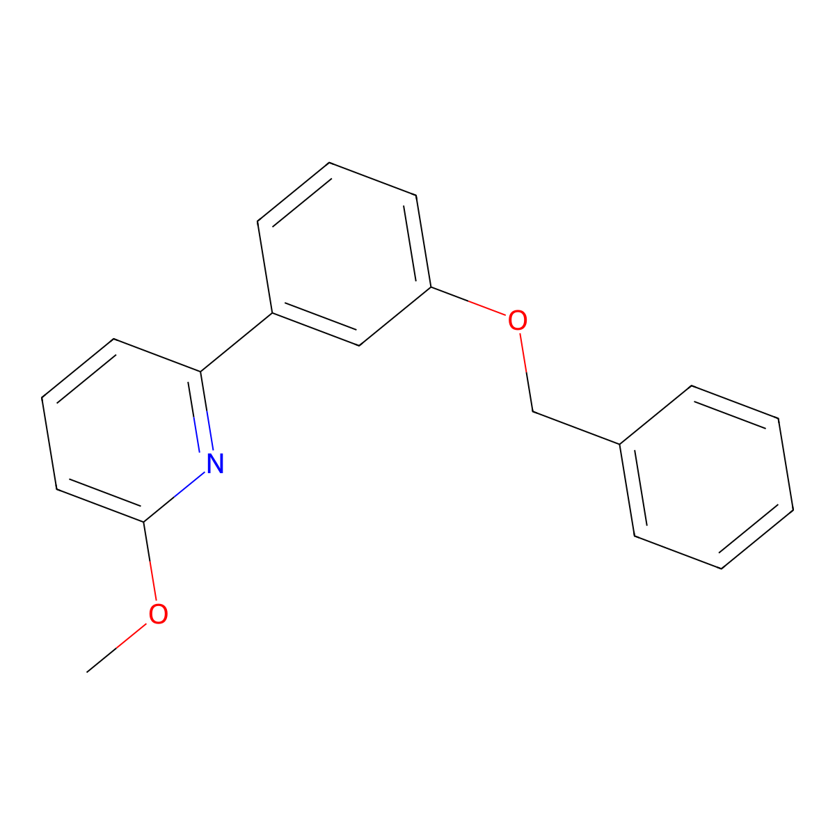 2-[3-(Benzyloxy)phenyl]-6-methoxypyridine molecular structure, CAS 1381944-26-8