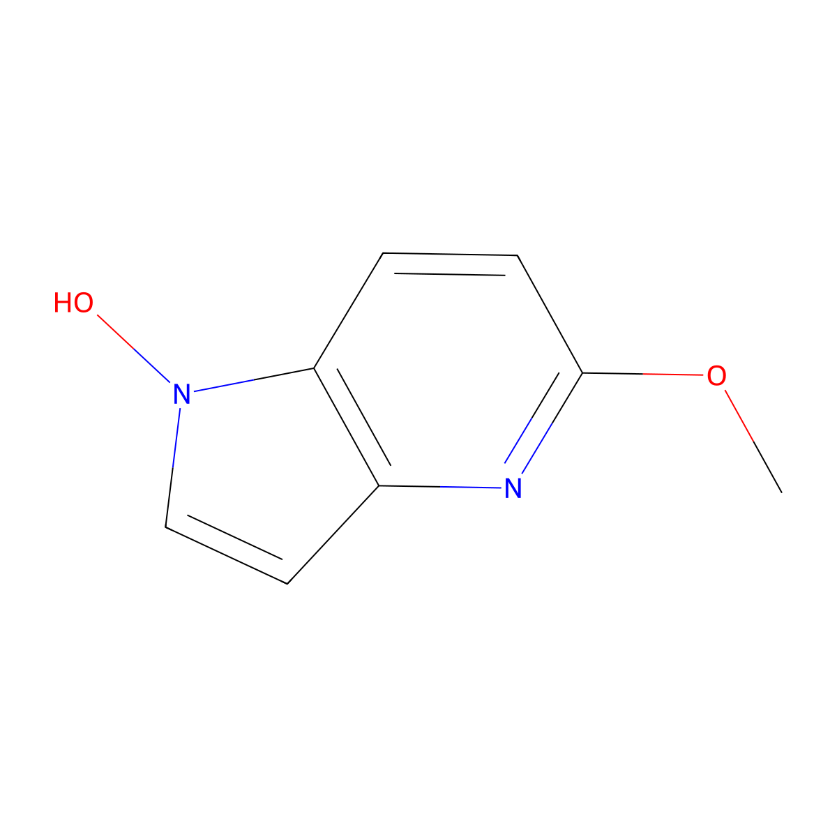 5-Methoxypyrrolo[3,2-b]pyridin-1-ol molecular structure, CAS 1381944-65-5