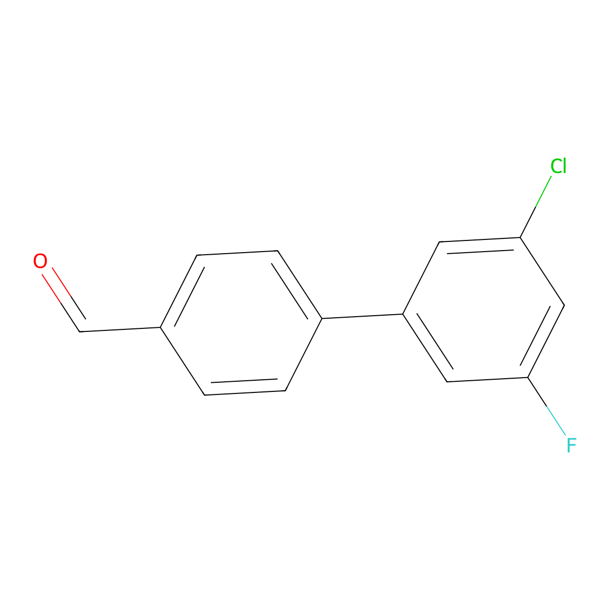 4-(3-Chloro-5-fluorophenyl)benzaldehyde molecular structure, CAS 1381944-68-8