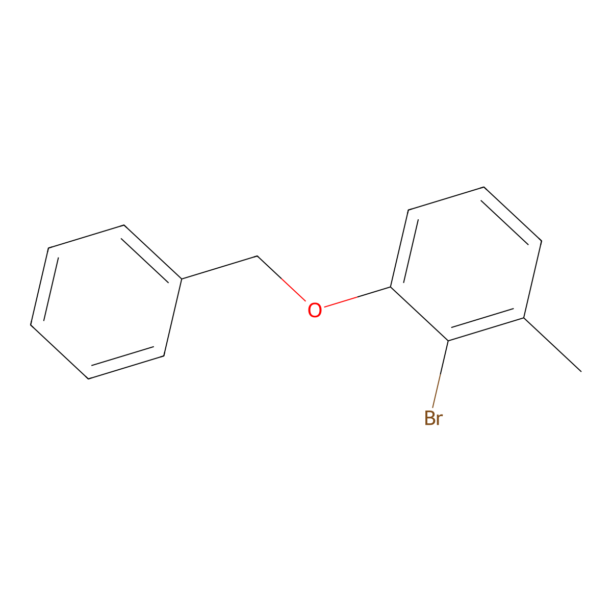 1-(Benzyloxy)-2-bromo-3-methylbenzene molecular structure, CAS 1381944-69-9