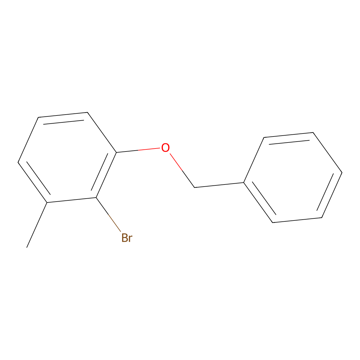 1-(Benzyloxy)-2-bromo-3-methylbenzene molecular structure, CAS 1381944-69-9