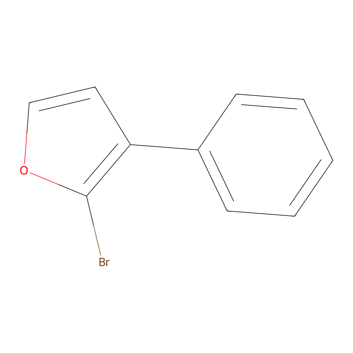 2-Bromo-3-phenylfuran molecular structure, CAS 1381947-28-9