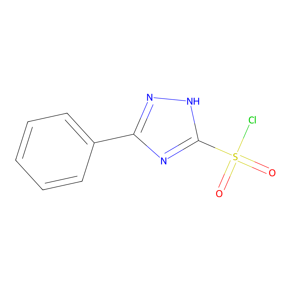 5-Phenyl-1h-1,2,4-triazole-3-sulfonyl chloride molecular structure, CAS 1381947-50-7