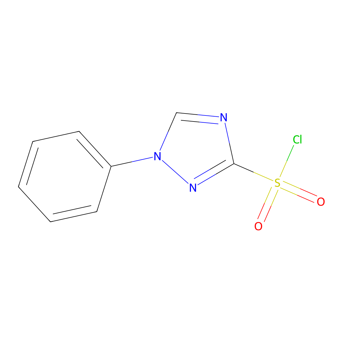 1-Phenyl-1h-1,2,4-triazole-3-sulfonyl chloride molecular structure, CAS 1381947-54-1