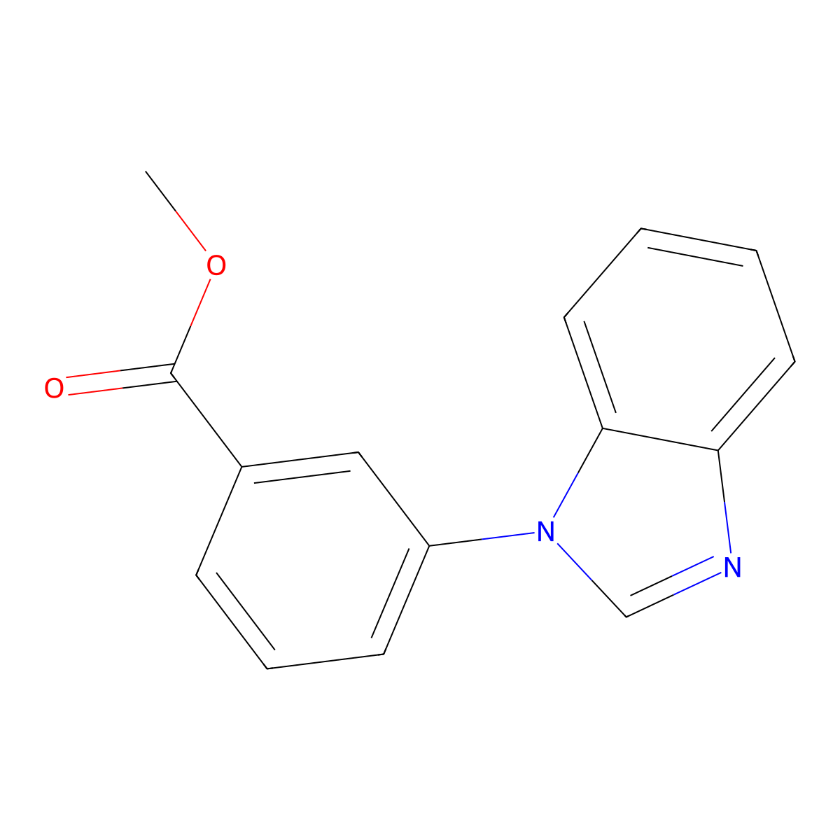 Methyl 3-(1h-benzo[d]imidazol-1-yl)benzoate molecular structure, CAS 1381947-81-4