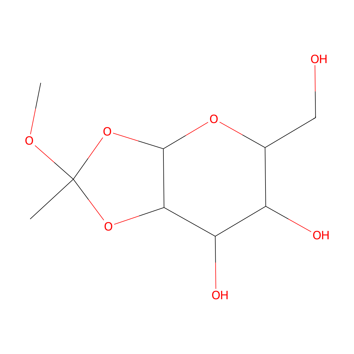 A-D-Galactopyranose 1,2-(methyl orthoacetate) molecular structure, CAS 138196-19-7