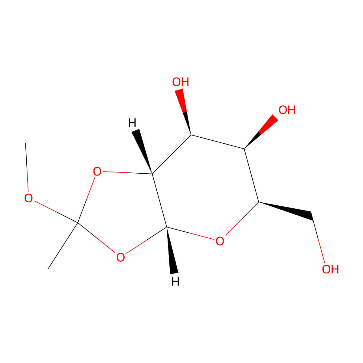 A-D-Galactopyranose 1,2-(methyl orthoacetate) molecular structure, CAS 138196-19-7