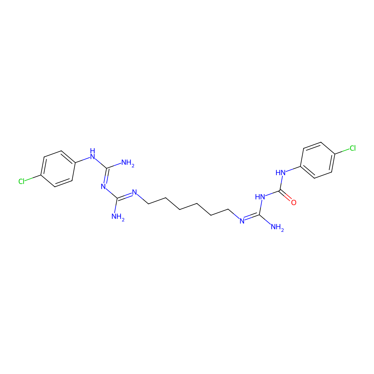Oxochlorhexidine molecular structure, CAS 1381962-77-1