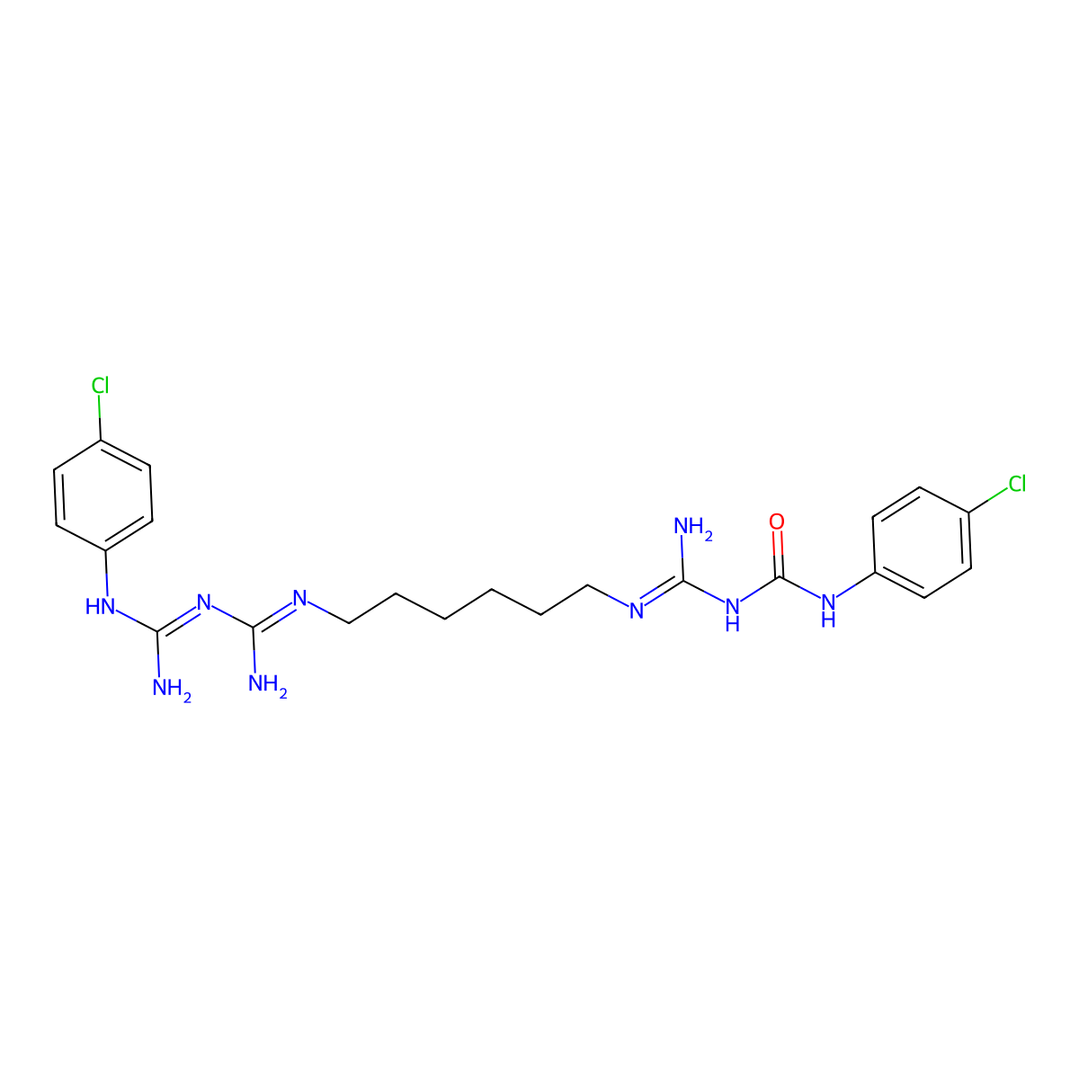 Oxochlorhexidine molecular structure, CAS 1381962-77-1