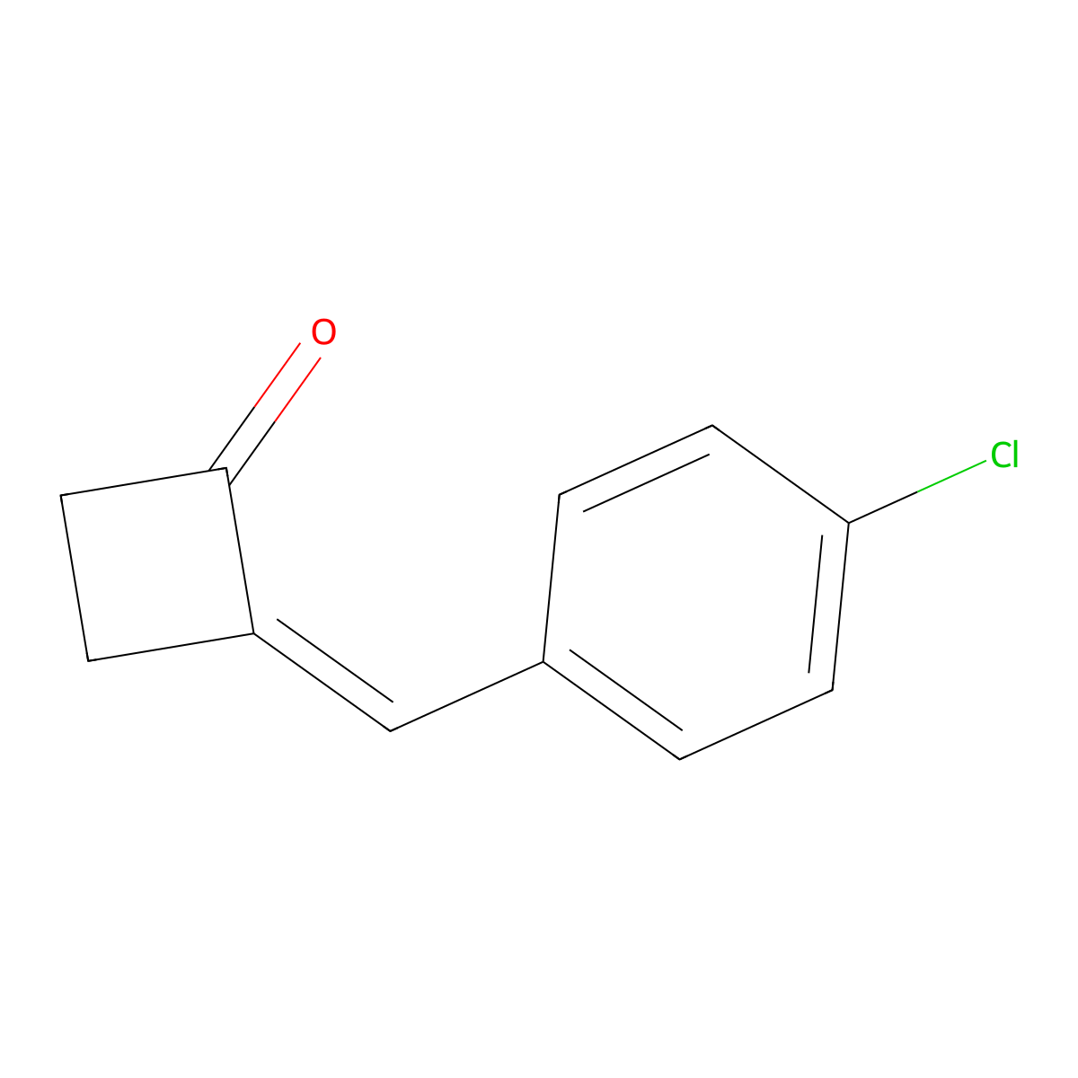 2-(4-Chlorobenzylidene)cyclobutanone molecular structure, CAS 1381962-92-0