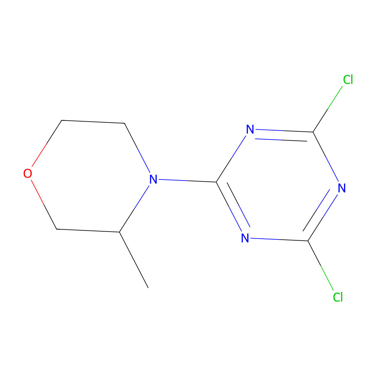 (R)-4-(4,6-Dichloro-1,3,5-triazin-2-yl)-3-methylmorpholine molecular structure, CAS 1382088-39-2