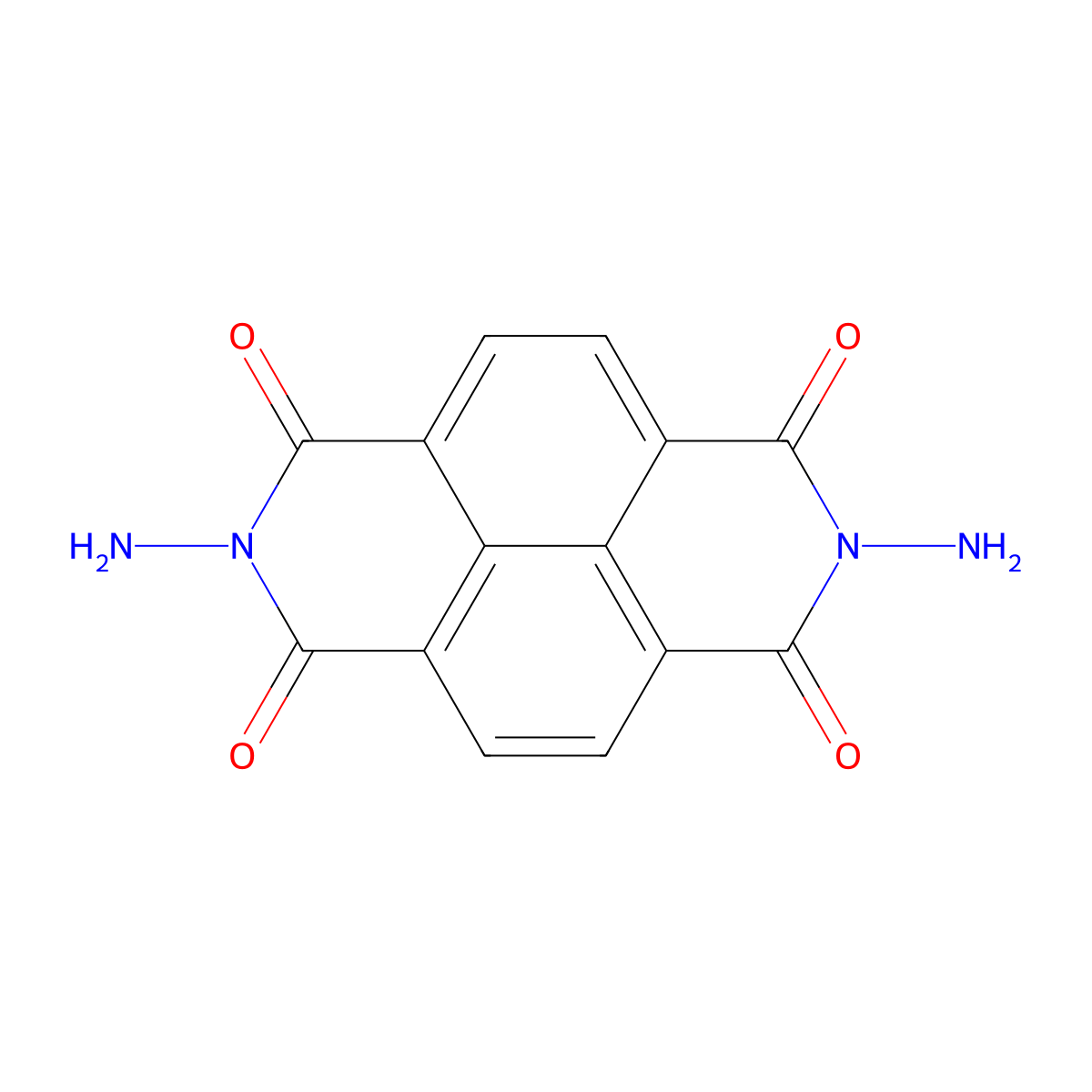 2,7-Diaminobenzo[lmn][3,8]phenanthroline-1,3,6,8(2H,7H)-tetraone molecular structure, CAS 13821-25-5