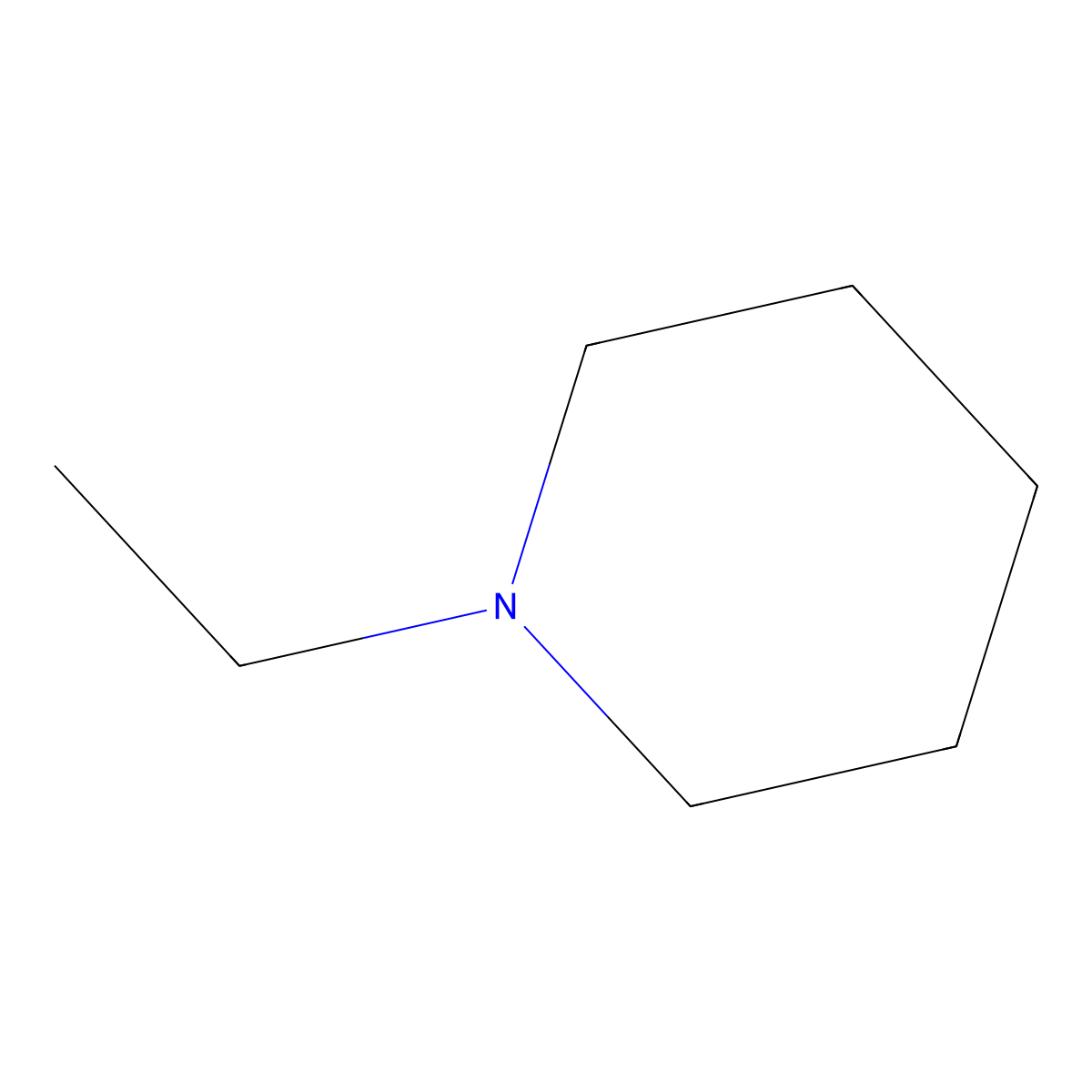 N-Ethylpiperidine molecular structure, CAS 138222-44-3