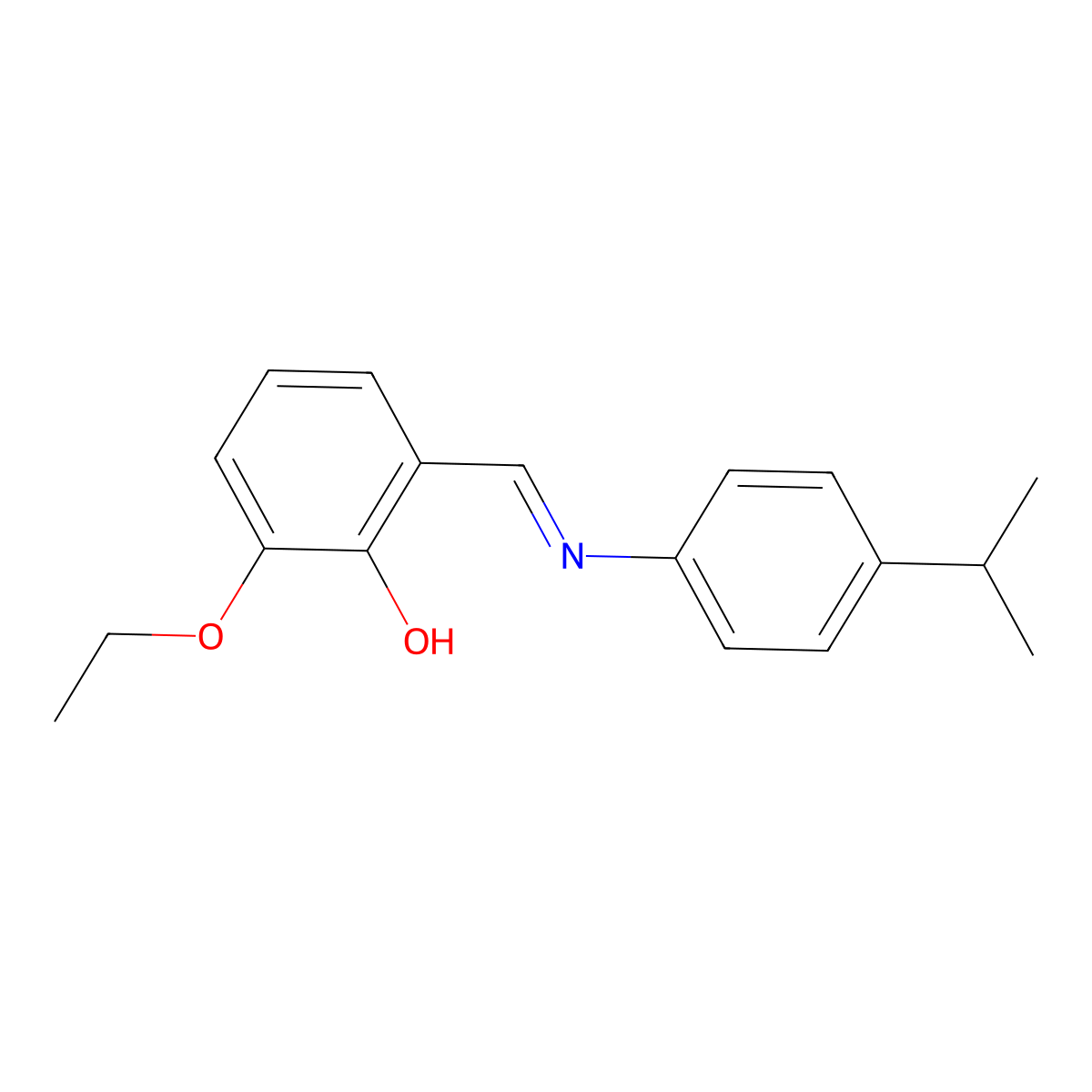 2-Ethoxy-6-{[4-(propan-2-yl)anilino]methylidene}cyclohexa-2,4-dien-1-one molecular structure, CAS 138224-22-3