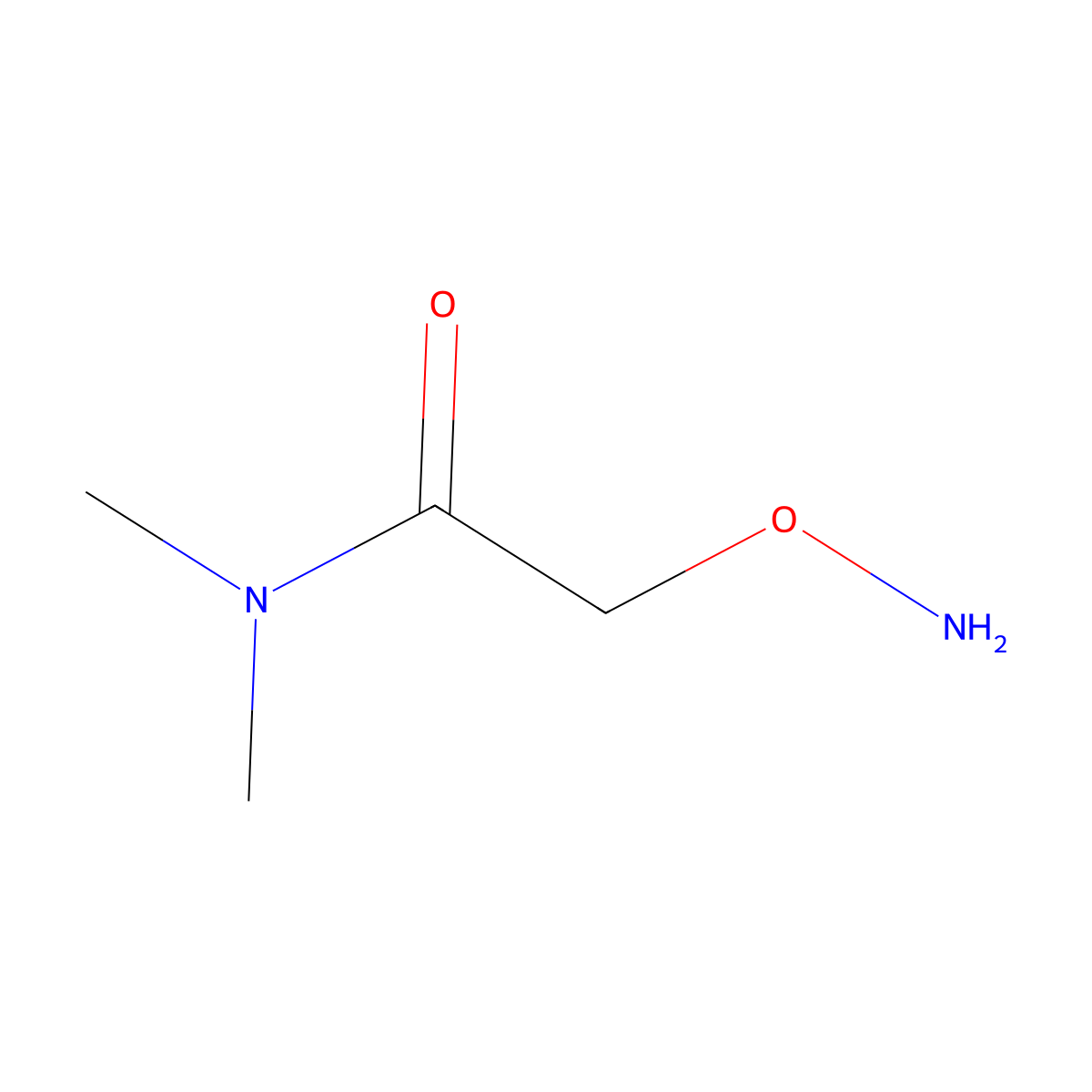 2-(aminooxy)-N,N-dimethylacetamide molecular structure, CAS 138224-86-9