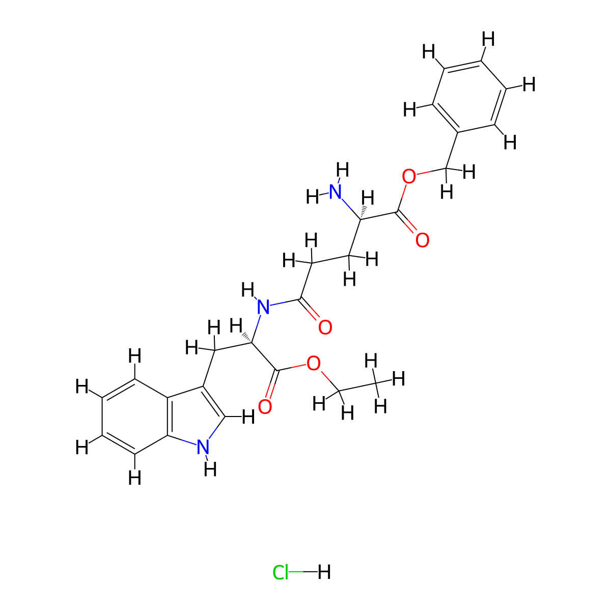 D-Glu(D-trp-oet)-obzl(hcl) molecular structure, CAS 1382325-86-1