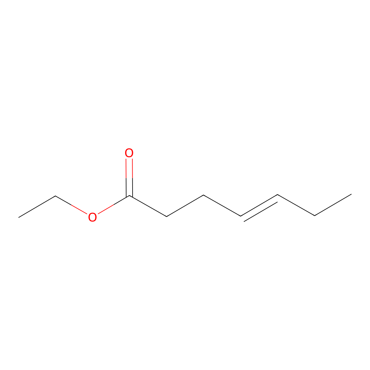 Ethyl hept-4-enoate molecular structure, CAS 138234-60-3