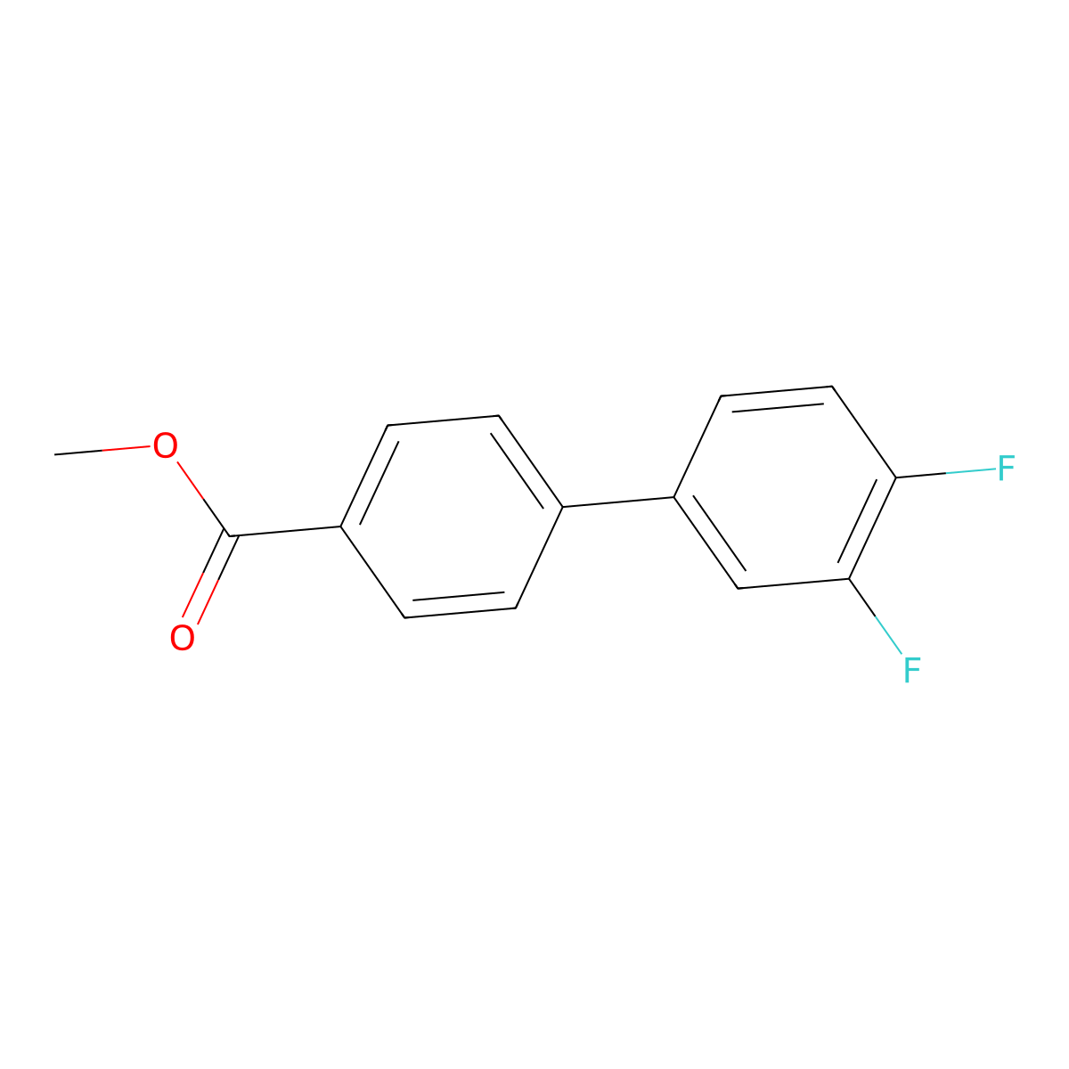Methyl 4-(3,4-difluorophenyl)benzoate molecular structure, CAS 1382448-99-8