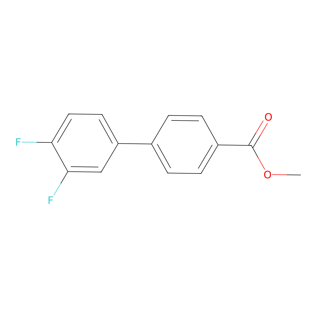 Methyl 4-(3,4-difluorophenyl)benzoate molecular structure, CAS 1382448-99-8