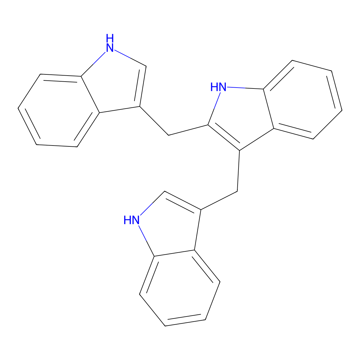 2,3-Bis(3-indolylmethyl)indole molecular structure, CAS 138250-72-3