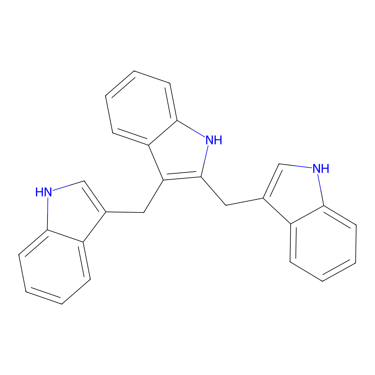 2,3-Bis(3-indolylmethyl)indole molecular structure, CAS 138250-72-3