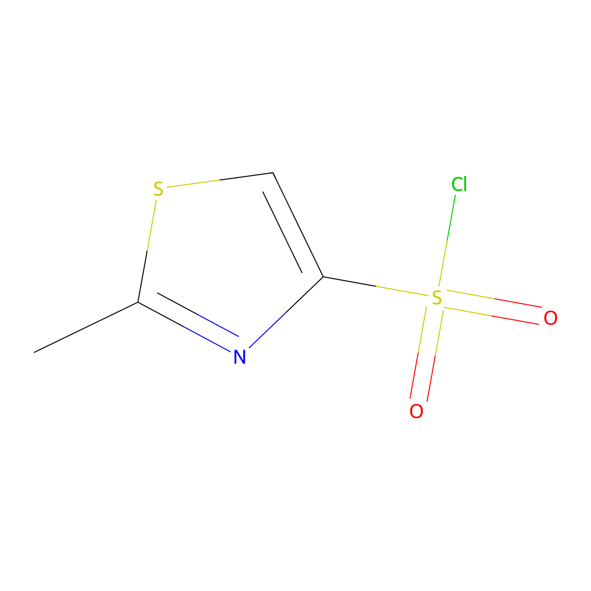 2-Methyl-1,3-thiazole-4-sulfonyl chloride molecular structure, CAS 1382676-48-3