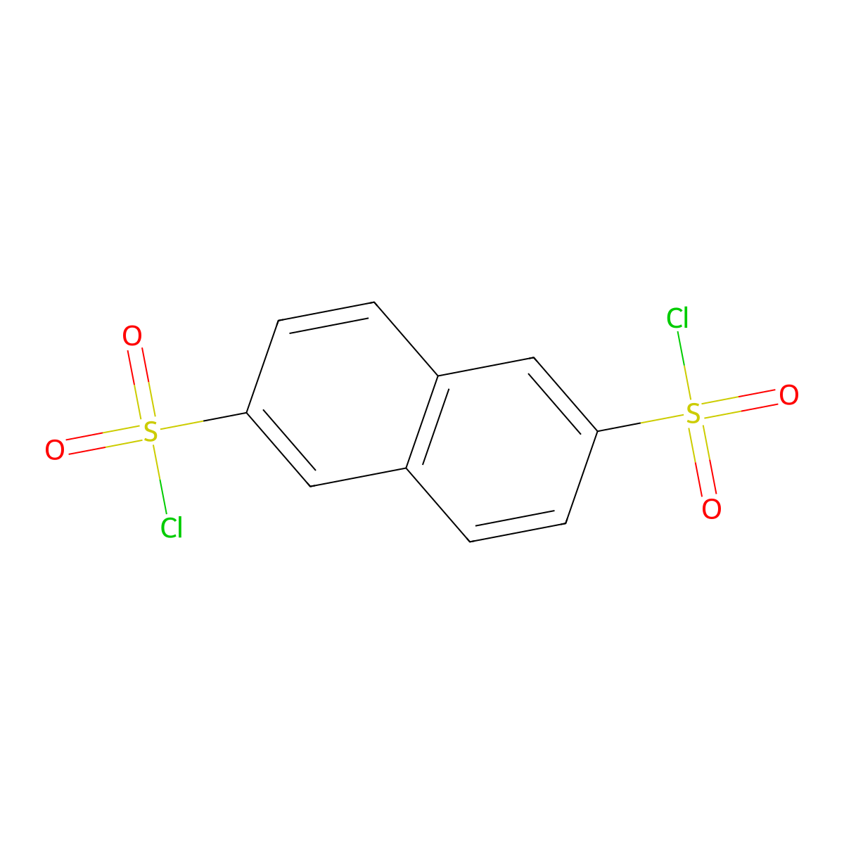 2,6-Naphthalenedisulfonyl chloride molecular structure, CAS 13827-62-8