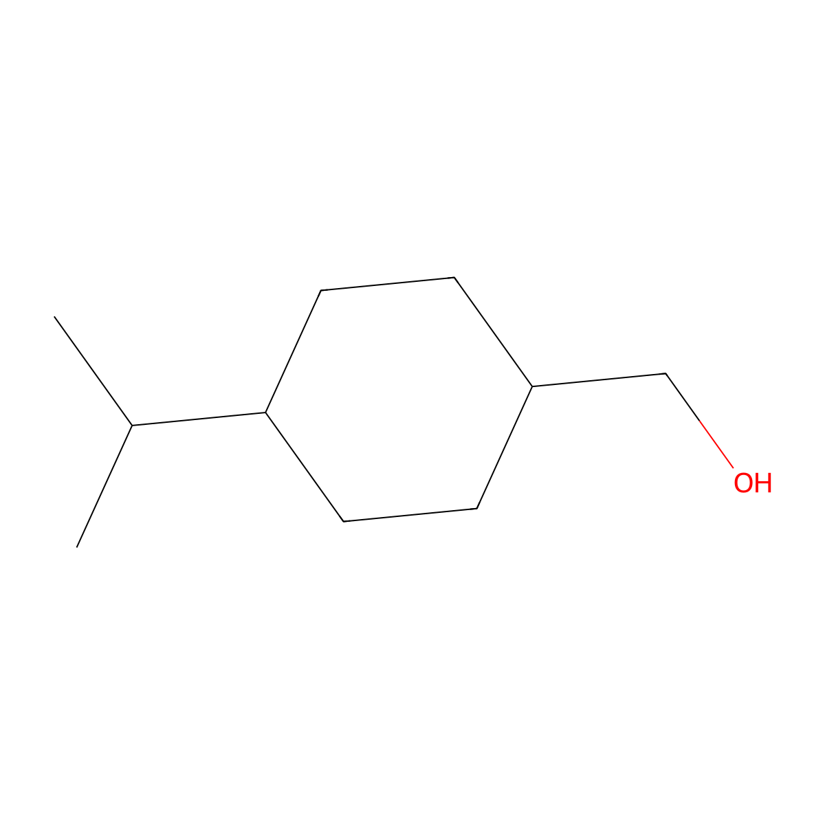 p-Menthan-7-ol molecular structure, CAS 13828-37-0