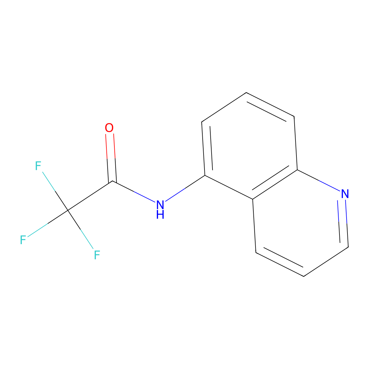 2,2,2-trifluoro-N-(quinolin-5-yl)acetamide molecular structure, CAS 138280-07-6