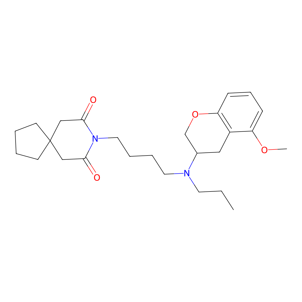Alnespirone molecular structure, CAS 138298-79-0