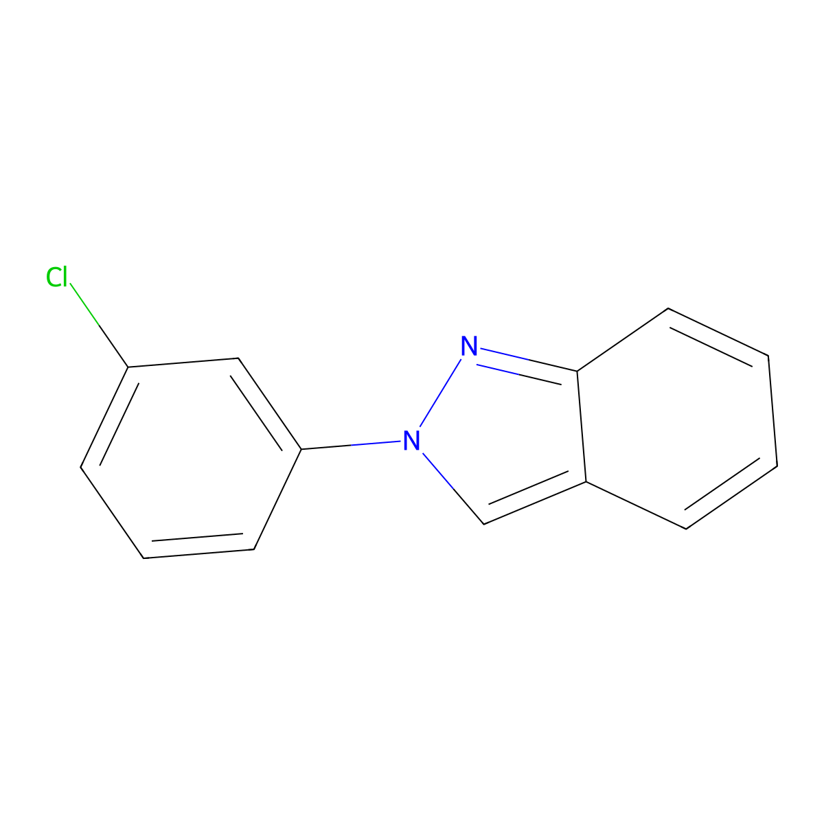 2-(3-chlorophenyl)-2H-indazole molecular structure, CAS 138306-37-3