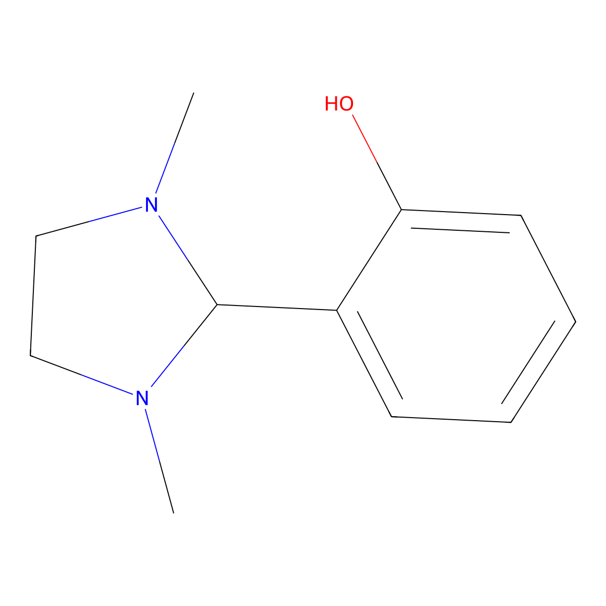 2-(1,3-Dimethylimidazolidin-2-yl)phenol molecular structure, CAS 138308-77-7