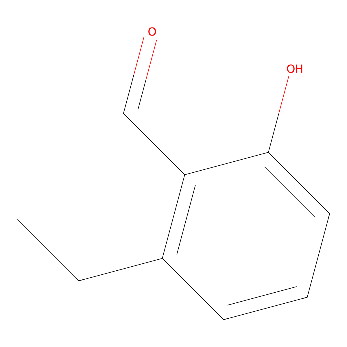 2-Ethyl-6-hydroxybenzaldehyde molecular structure, CAS 138308-78-8