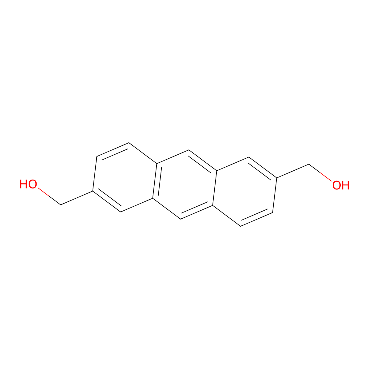 2,6-Anthracenedimethanol molecular structure, CAS 138308-90-4