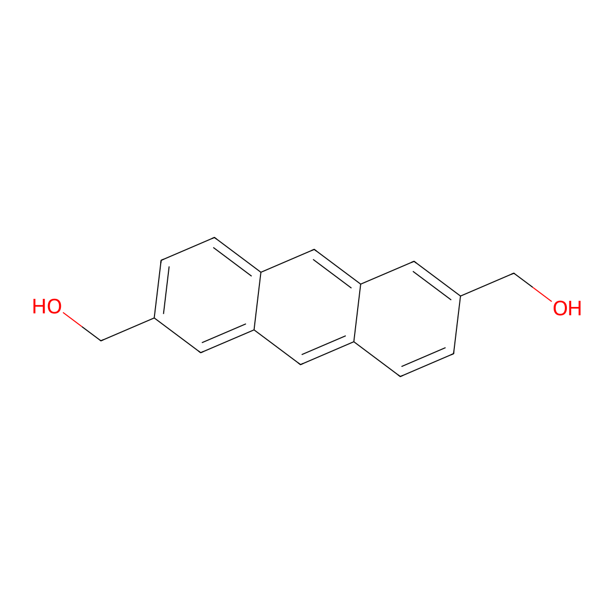 2,6-Anthracenedimethanol molecular structure, CAS 138308-90-4