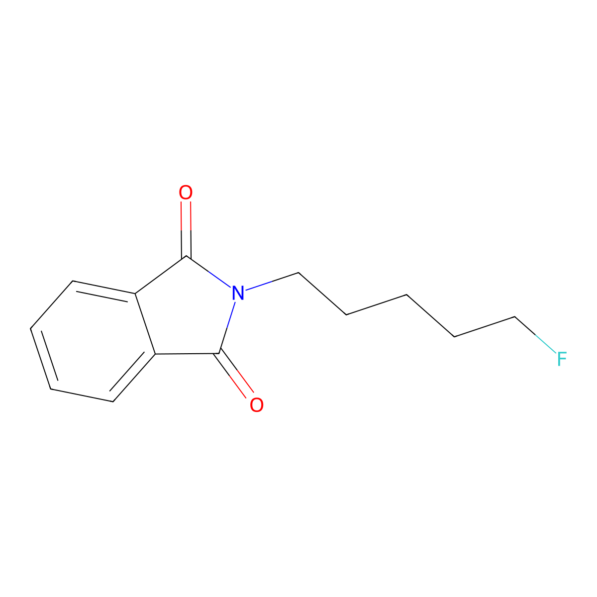2-(5-fluoropentyl)-2,3-dihydro-1H-isoindole-1,3-dione molecular structure, CAS 1383116-26-4