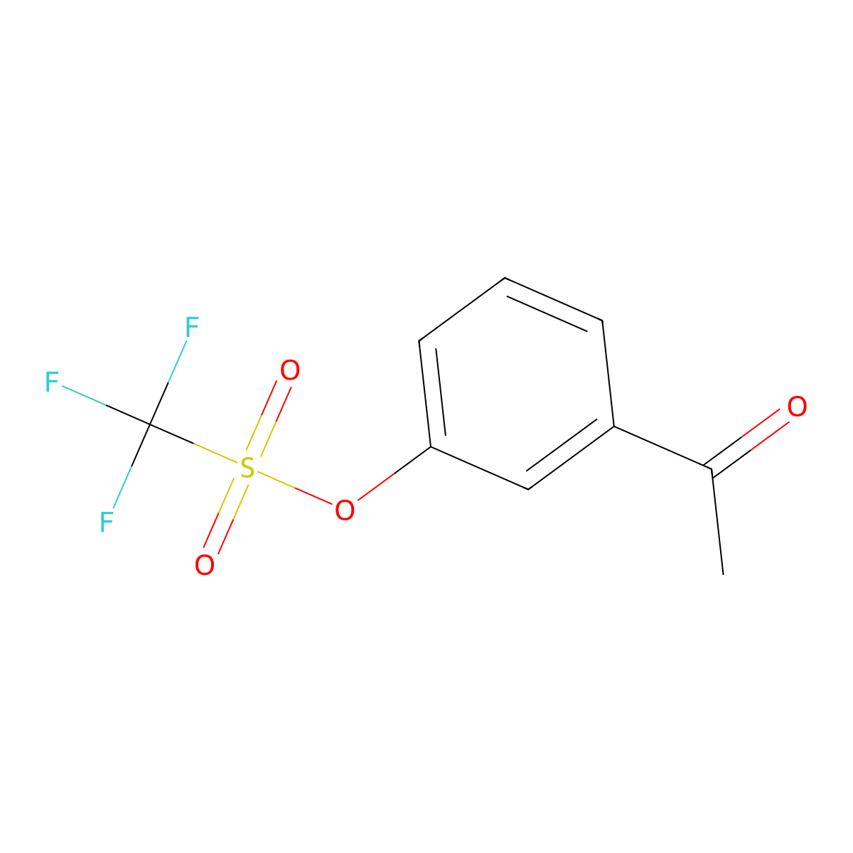 3-Acetylphenyl trifluoromethanesulfonate molecular structure, CAS 138313-22-1