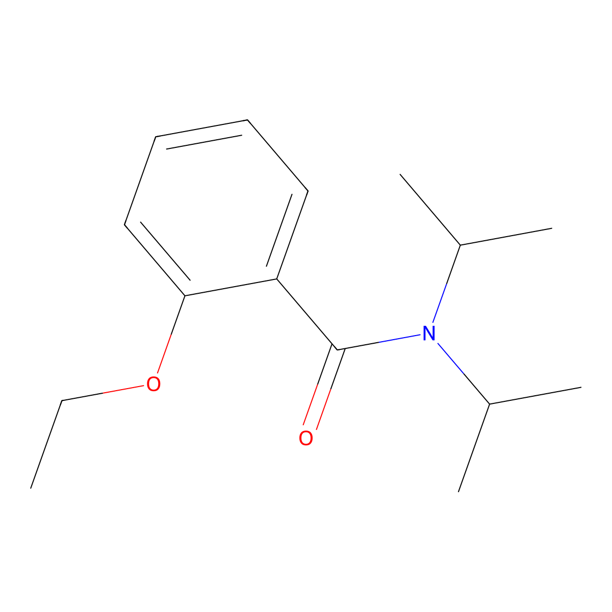 2-ethoxy-N,N-di(propan-2-yl)benzamide molecular structure, CAS 138324-58-0