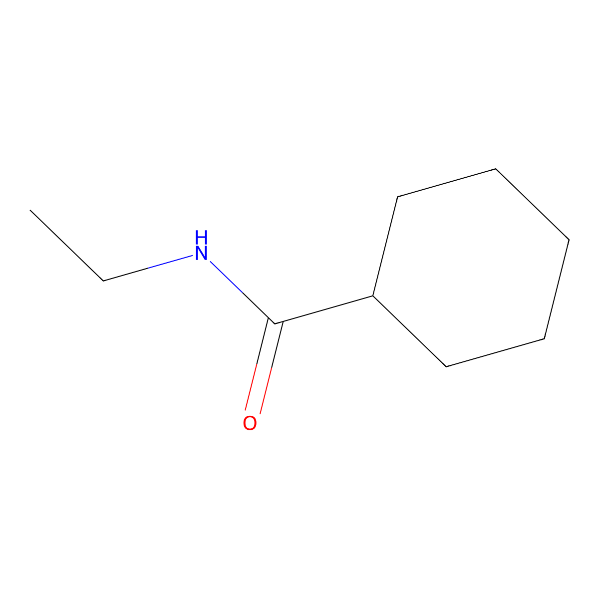 N-Ethylcyclohexanecarboxamide molecular structure, CAS 138324-59-1