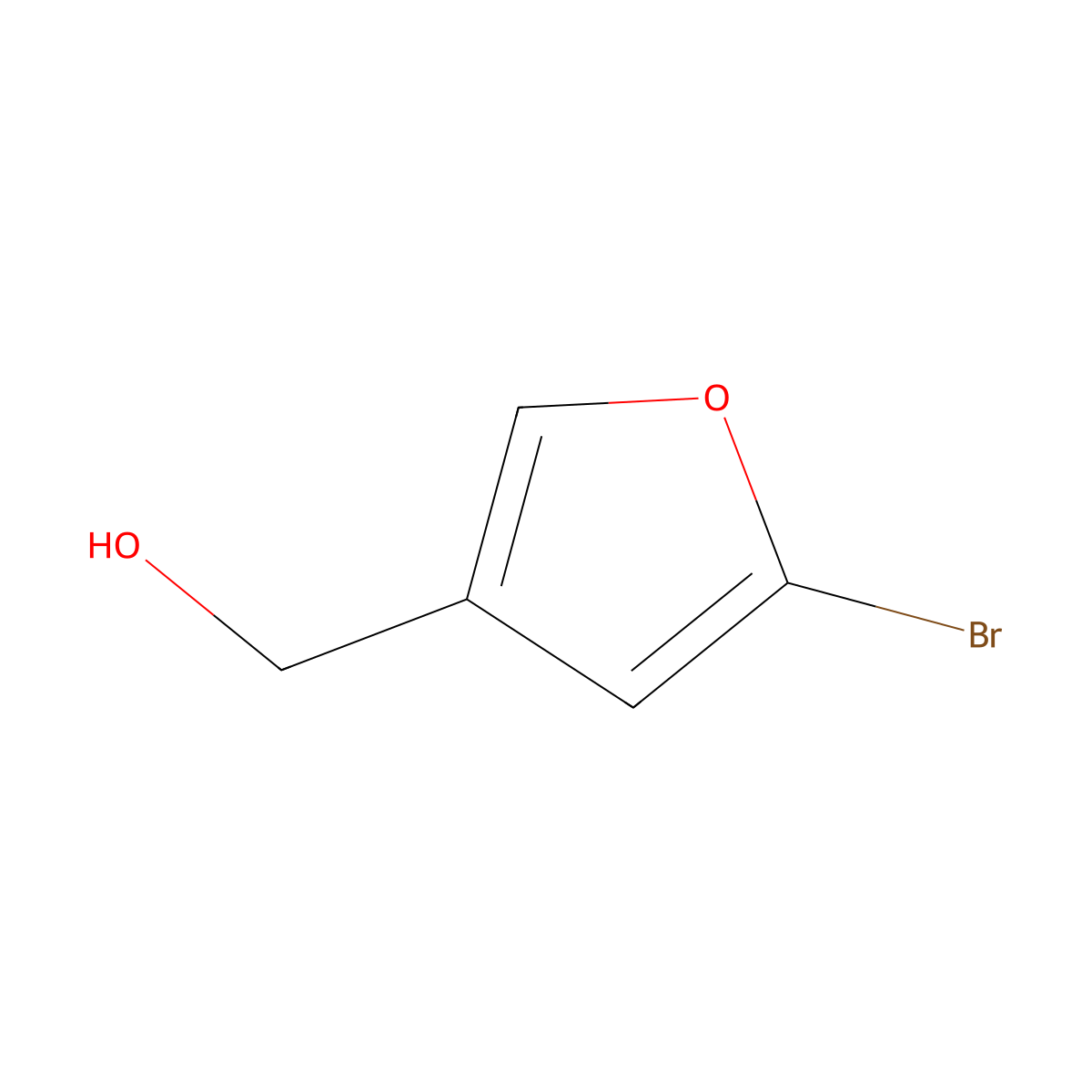 (5-Bromofuran-3-yl)methanol molecular structure, CAS 138327-71-6