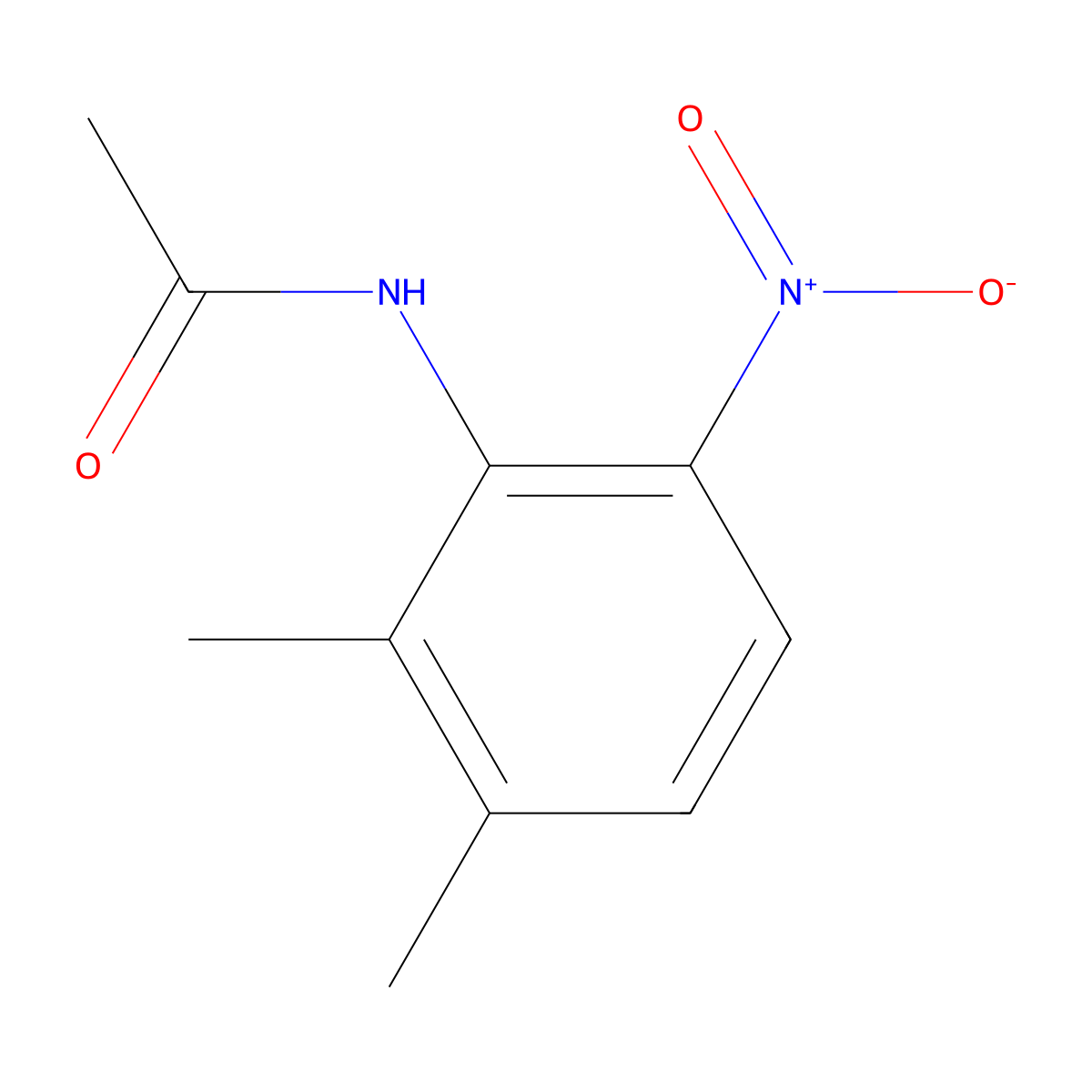 2',3'-Dimethyl-6'-nitroacetanilide molecular structure, CAS 138330-47-9