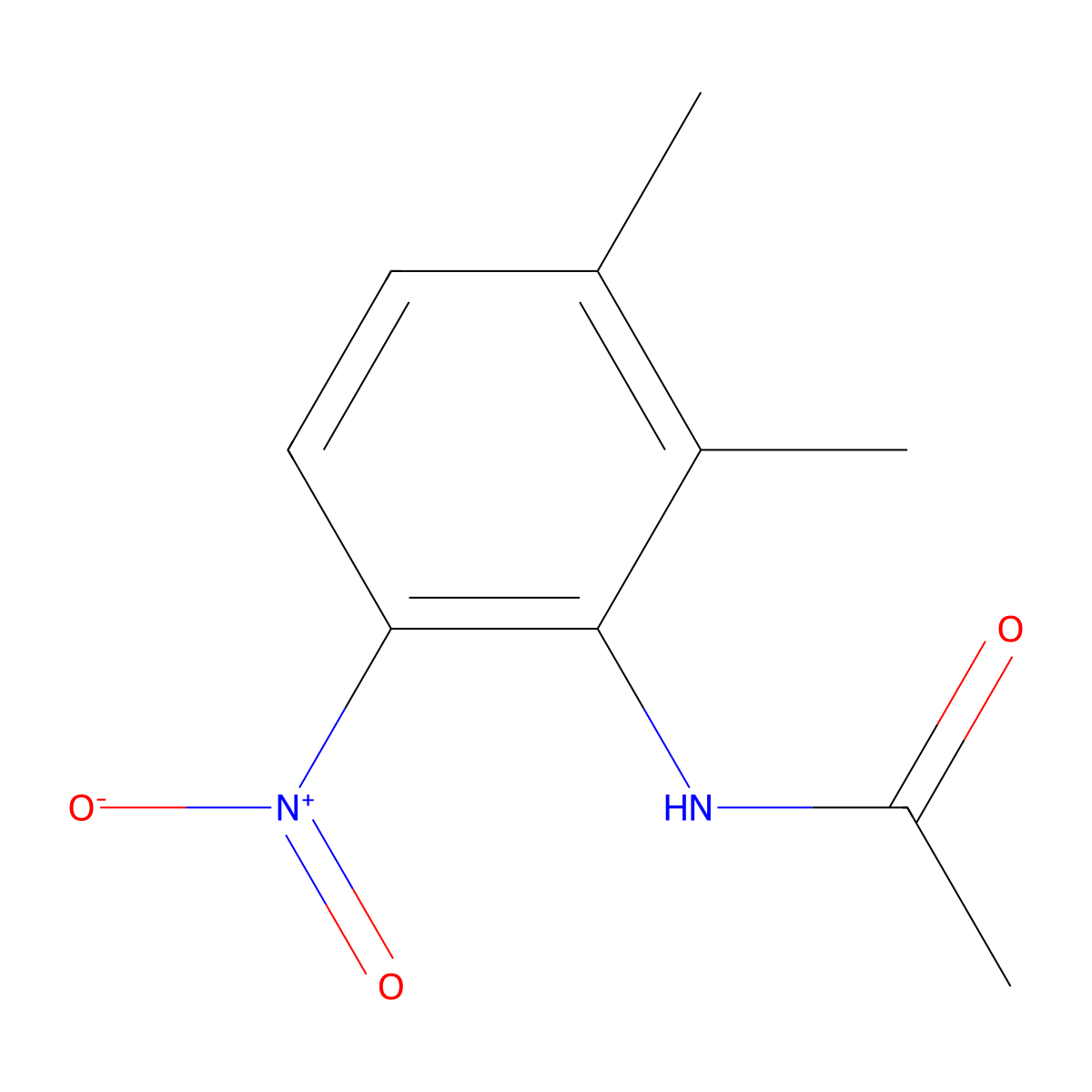 2',3'-Dimethyl-6'-nitroacetanilide molecular structure, CAS 138330-47-9