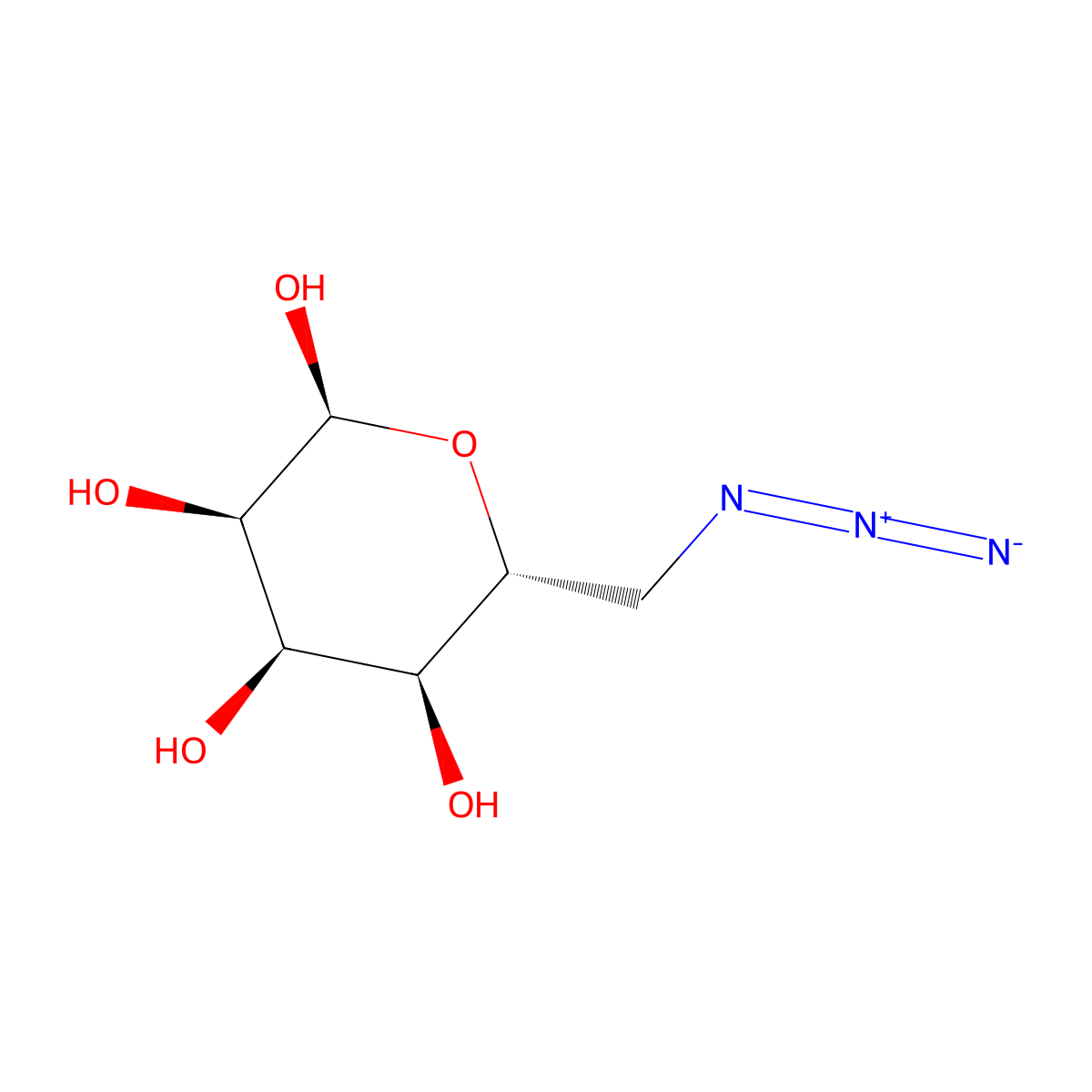 6-Azido-6-deoxy-alpha-D-allopyranose molecular structure, CAS 138332-01-1