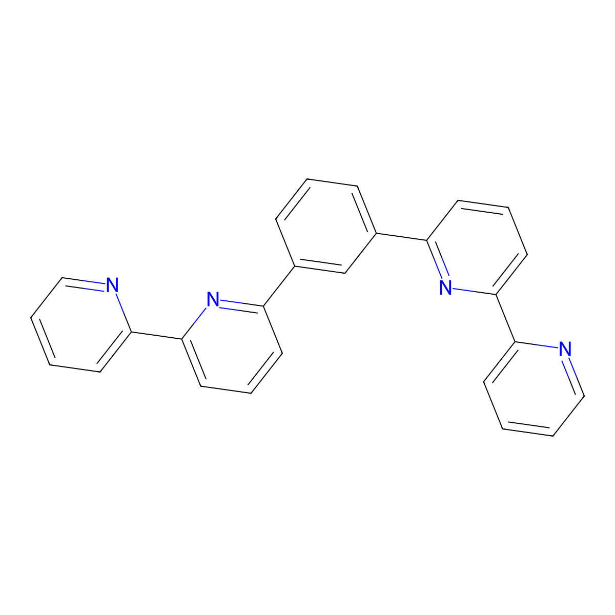 1,3-Di([2,2'-bipyridin]-6-yl)benzene molecular structure, CAS 138336-94-4