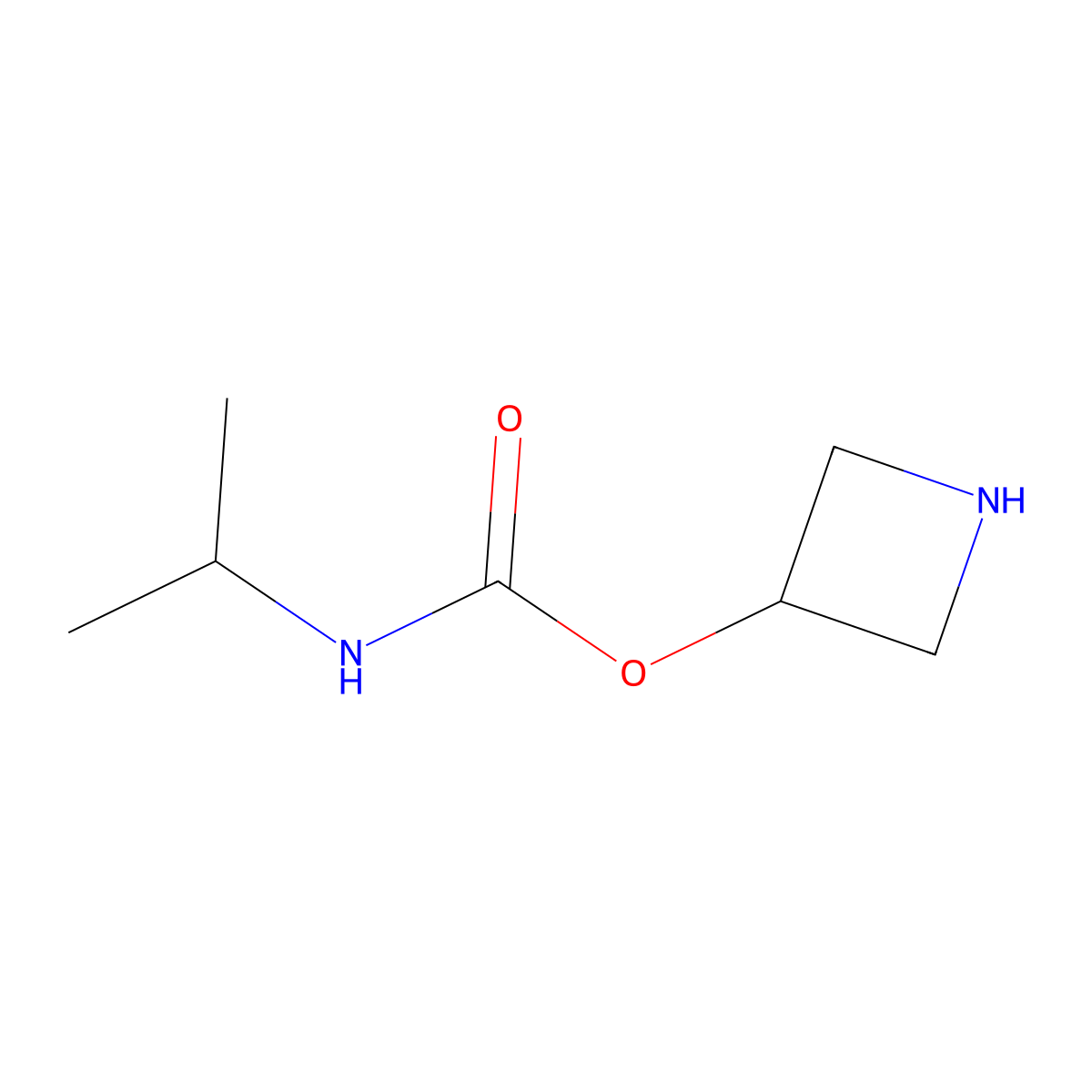 azetidin-3-yl N-(propan-2-yl)carbamate molecular structure, CAS 1383372-73-3
