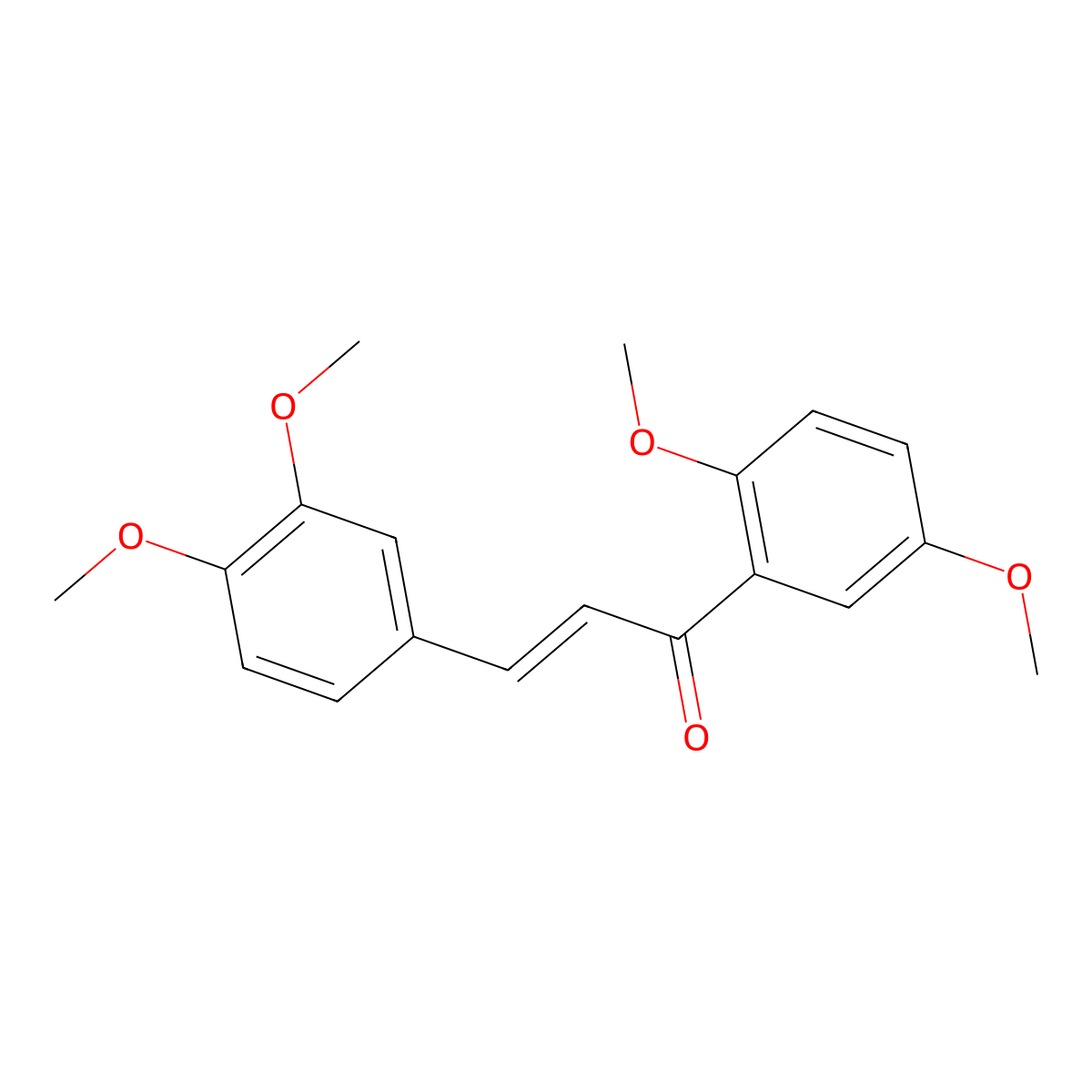 3,4,2',5'-Tetramethoxychalcone molecular structure, CAS 1383425-70-4