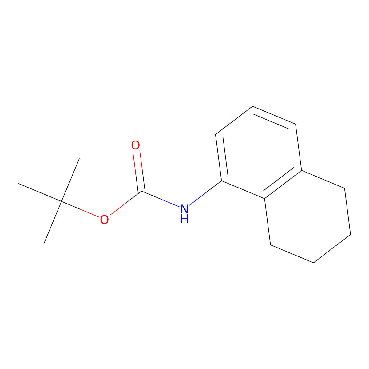 tert-Butyl (5,6,7,8-tetrahydronaphthalen-1-yl)carbamate molecular structure, CAS 138343-71-2