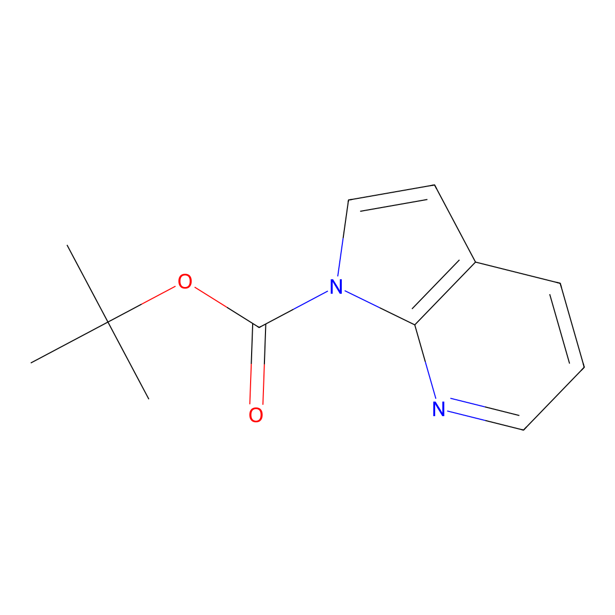 1-Boc-7-azaindole molecular structure, CAS 138343-77-8