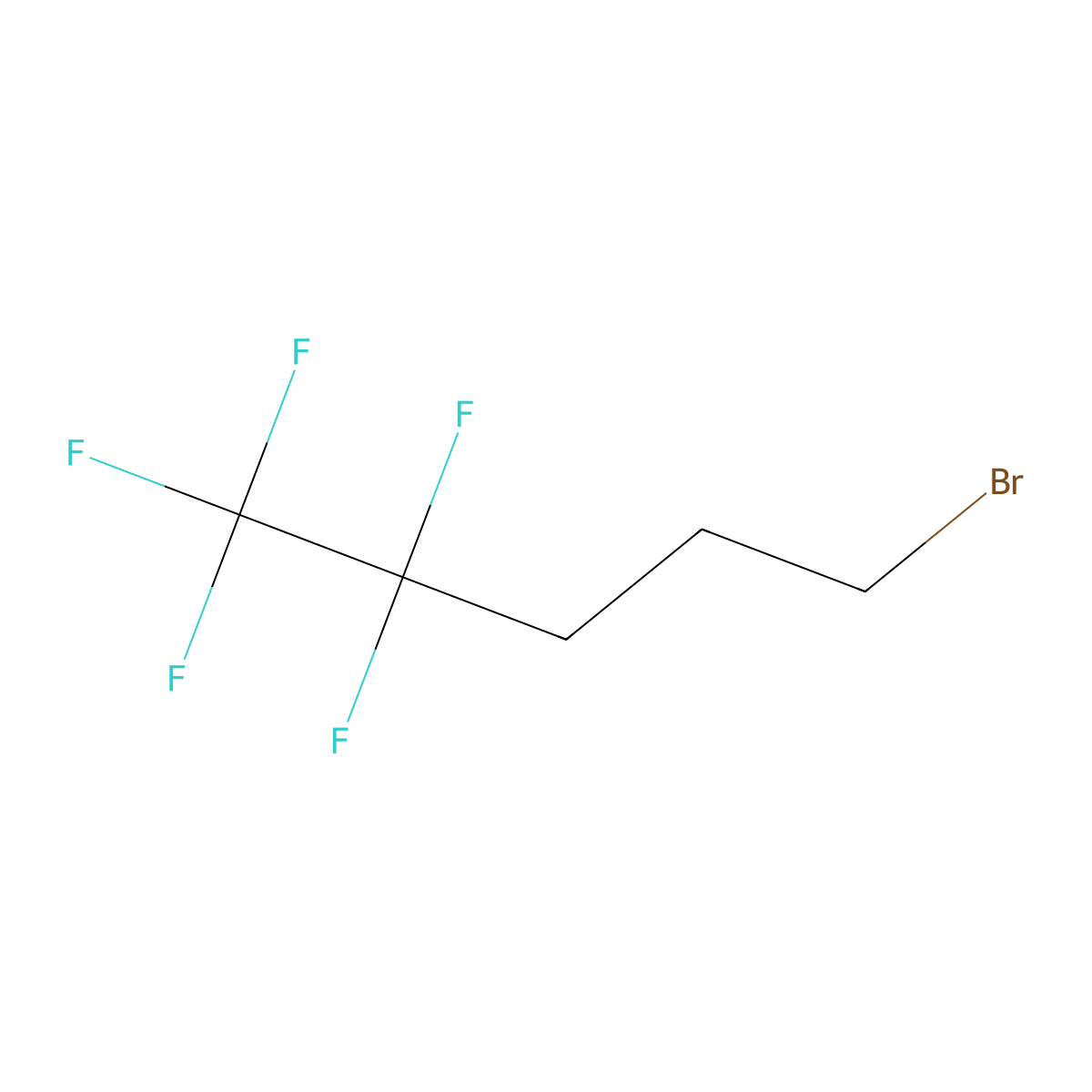 5-Bromo-1,1,1,2,2-pentafluoropentane molecular structure, CAS 1383437-60-2